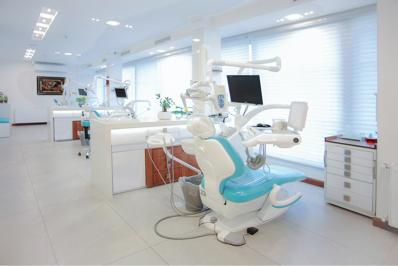 Multi-chair dental clinic interior